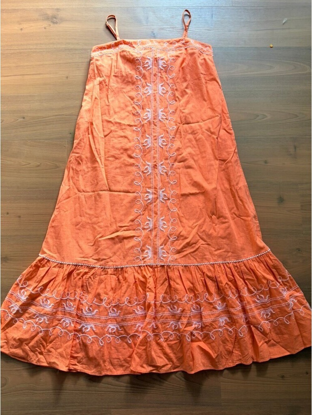 Lilly Pulitzer Rozalie Maxi Dress in papaya orange embroidery